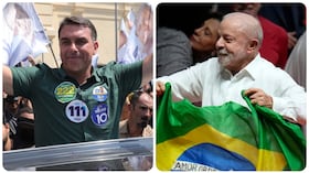 El candidato Flávio Bolsonaro y el presidente brasileño Luiz Inácio Lula da Silva cierran este sábado sus campañas de cara a las elecciones.
