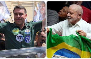 El candidato Flávio Bolsonaro y el presidente brasileño Luiz Inácio Lula da Silva cierran este sábado sus campañas de cara a las elecciones.