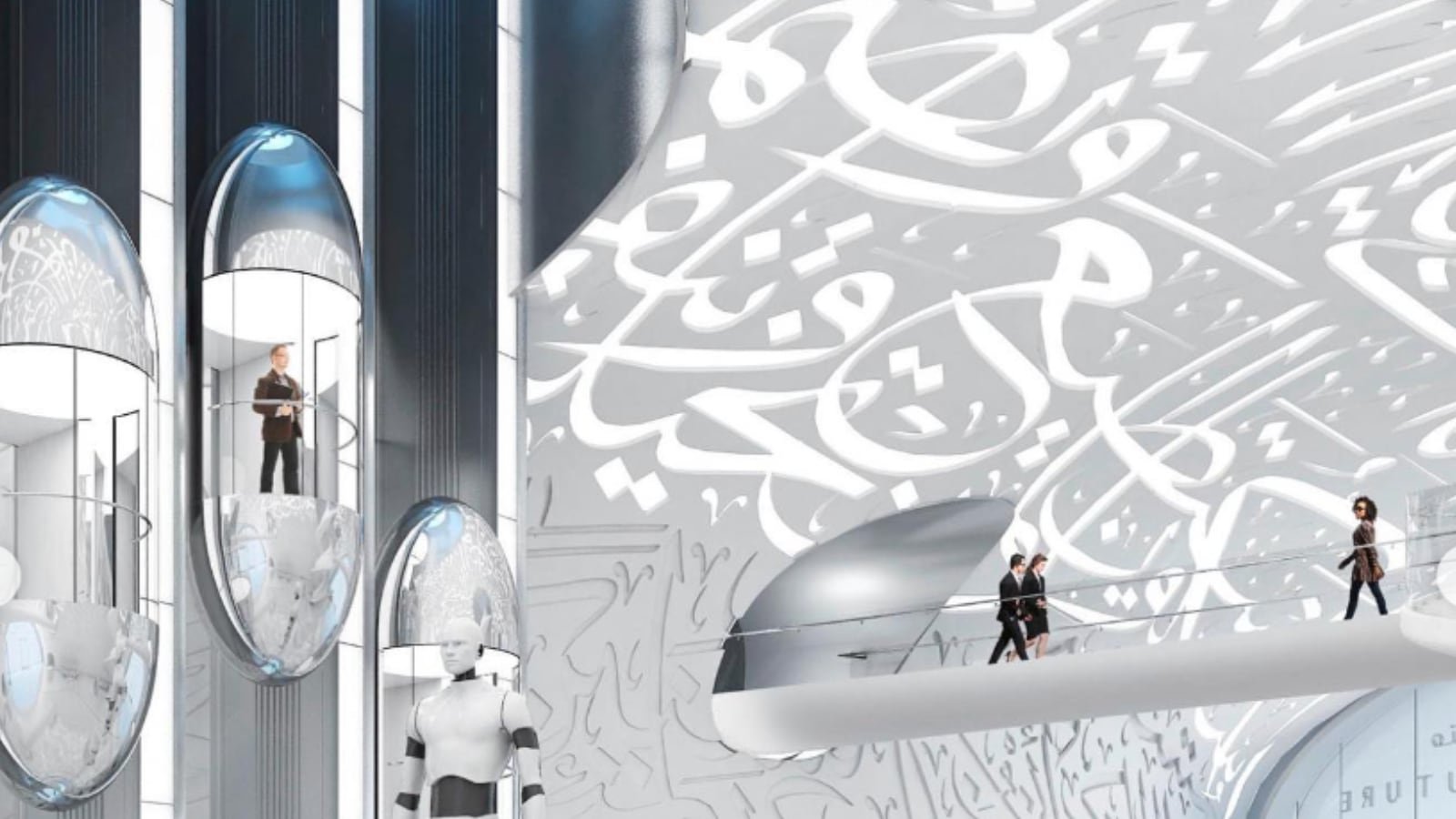 8 partes principales hacen parte del mundo futurista de este museo