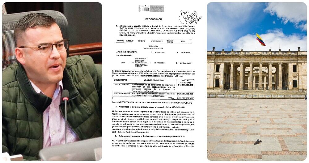 El presidente de la Cámara, Jaime Raúl Salamanca, habla de la propuesta de construir un nuevo edificio en el Congreso.