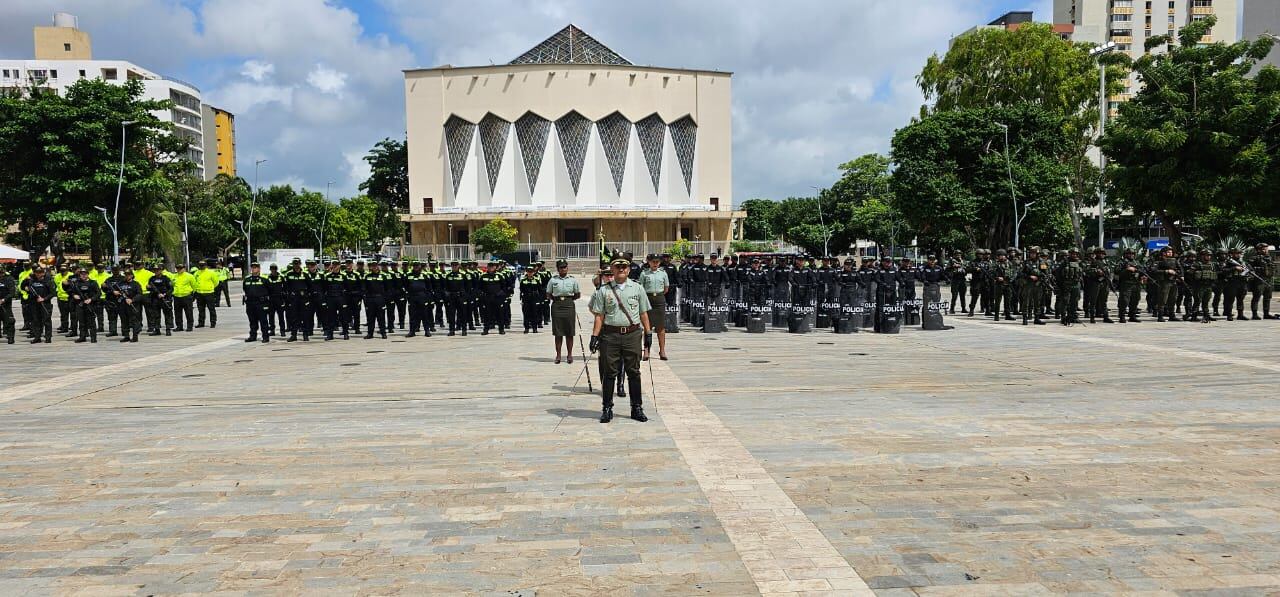 Llegaron al departamento de Atlántico 300 uniformados de la Policía.
