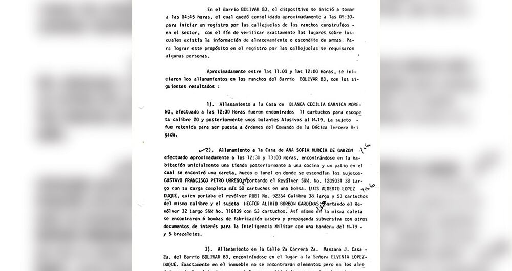 Captura de Gustavo Petro cuando era miembro del M-19