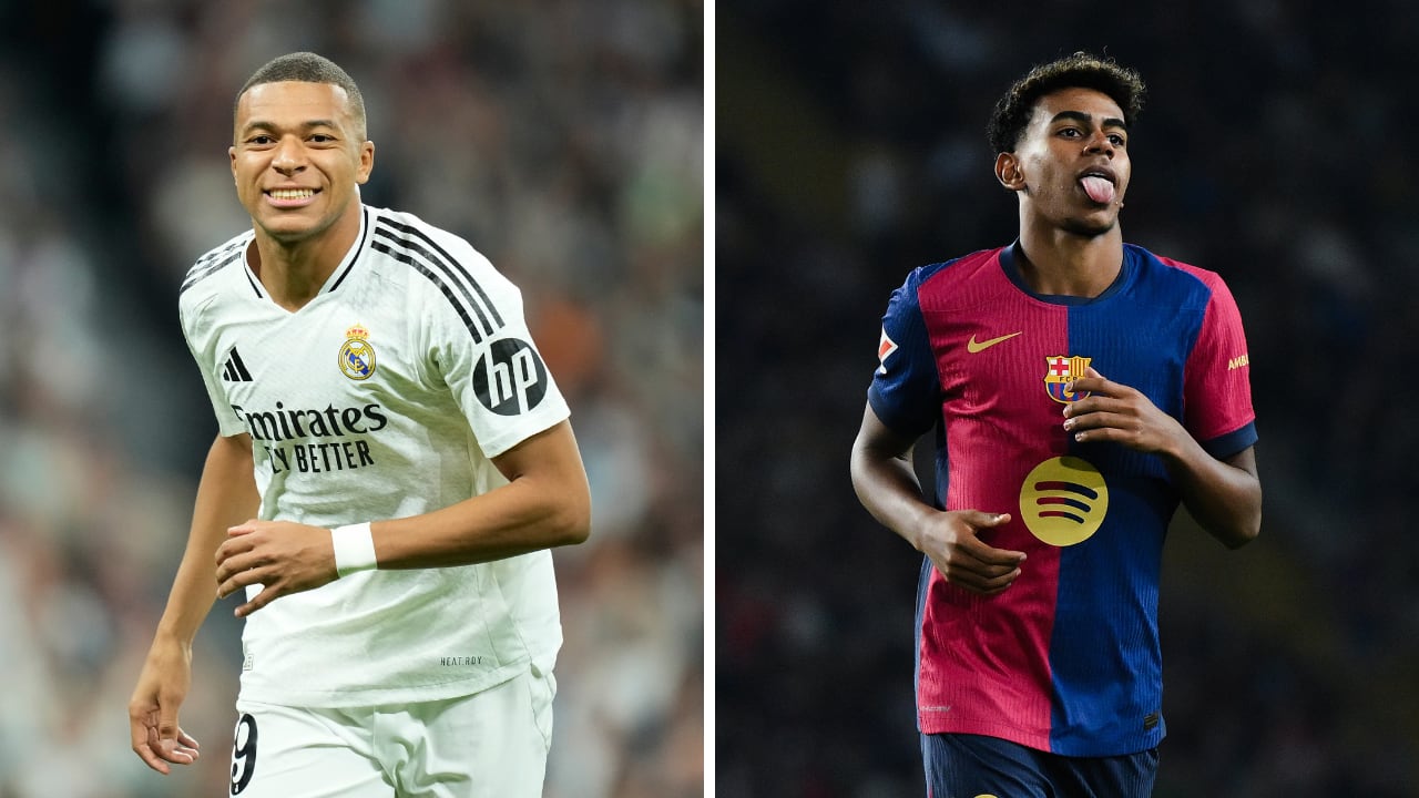 Primer Mbappé vs. Yamal en un clásico de LaLiga de España
