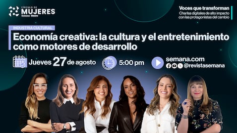 La cita es este jueves 27 de agosto, a las 5:00 p. m., en la séptima entrega de Voces que transforman, que podrá seguirse a través de Semana.com y las cuentas oficiales de SEMANA en Facebook, X y YouTube, @RevistaSemana.