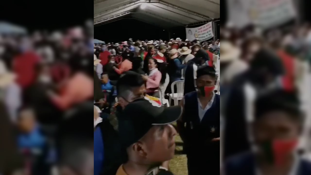 Un video que circula en redes sociales alerta sobre la falta de medidas de distanciamiento en las movilizaciones indígenas.