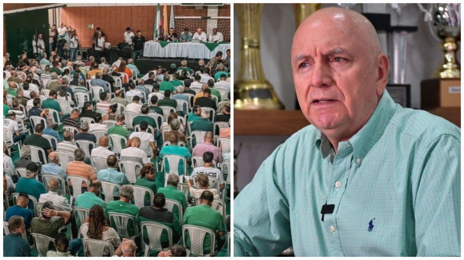 Asamblea histórica en el Deportivo Cali.