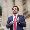 El representante Gabriel Santos, del Centro Democrático, abrió la discusión sobre la necesidad de las consejerías presidenciales.