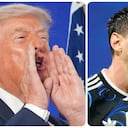 Donald Trump y Leo Messi
