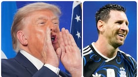 Donald Trump y Leo Messi