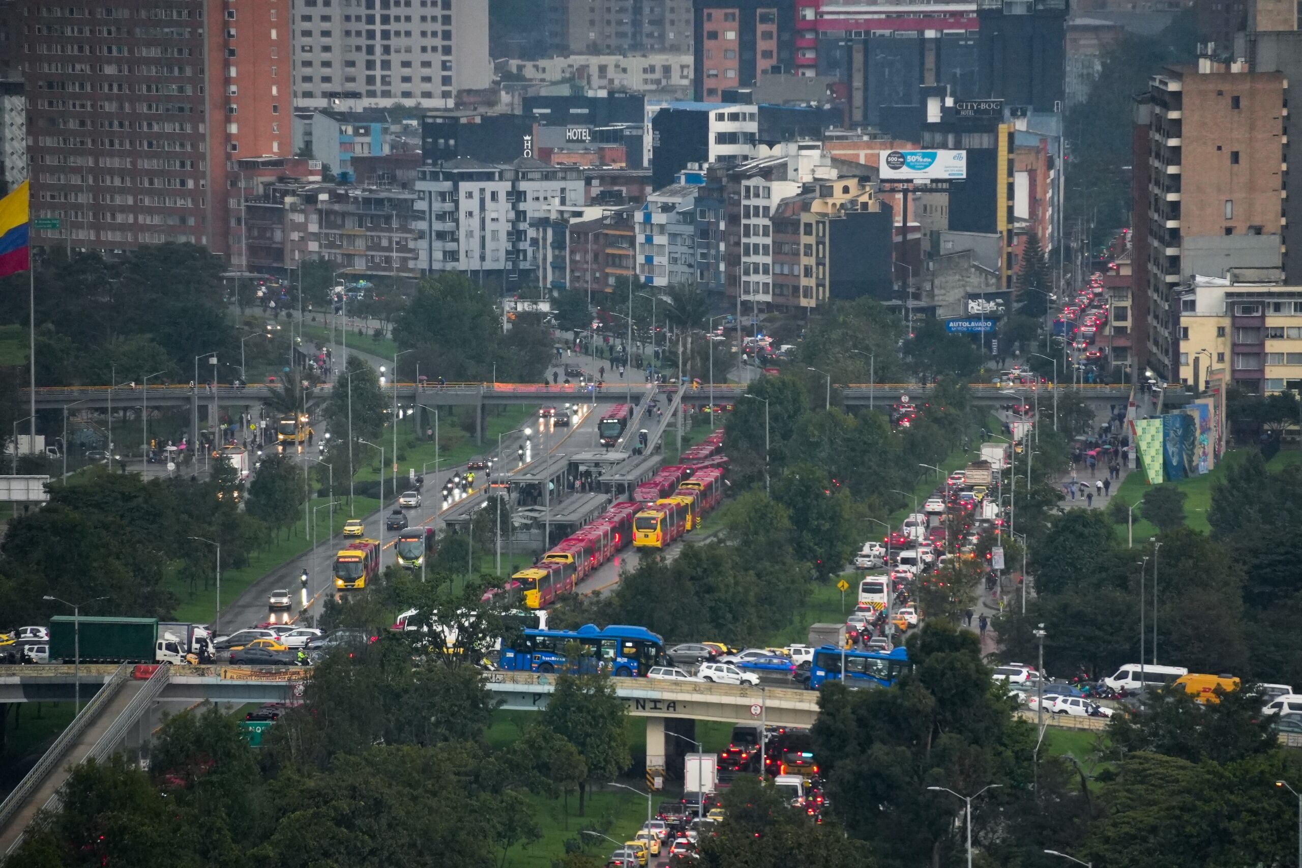 Los bloqueos han afectado la operación de TransMilenio.