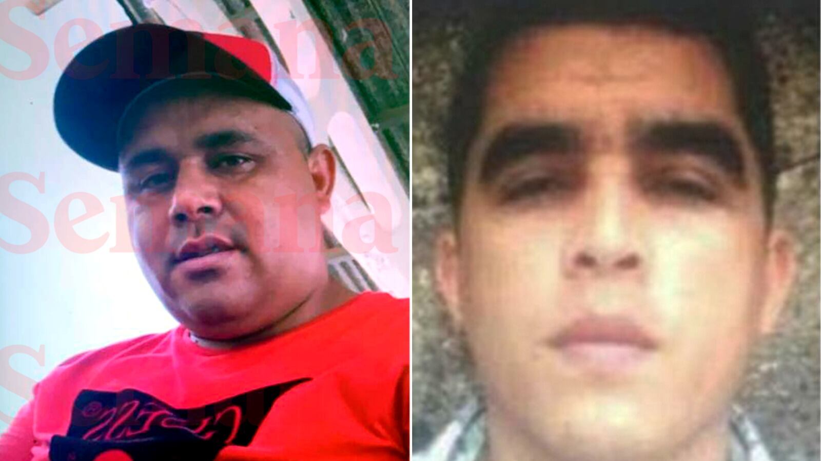 A la izquierda alias Giovanny, quien según la Policía es el máximo cabecilla del Tren de Aragua en Colombia y a la derecha, alias Niño guerrero, fundador de la estructura criminal.