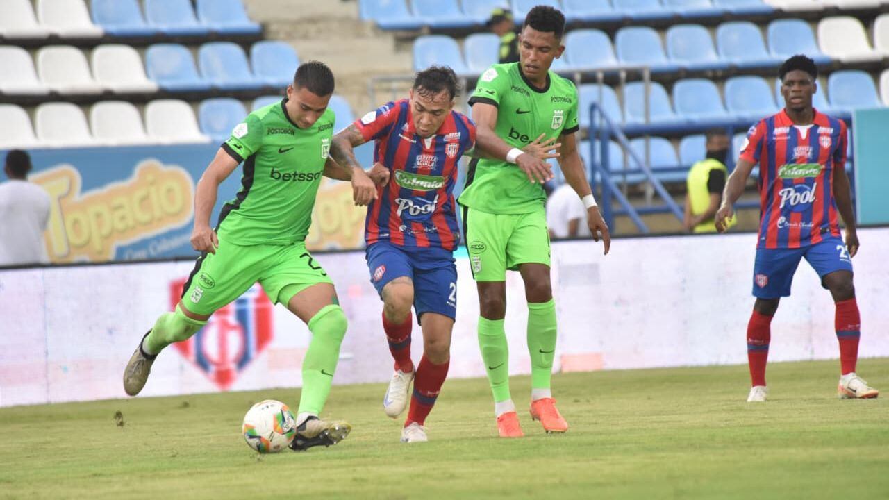 Imagen del Unión Magdalena vs. Atlético Nacional.