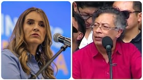 La senadora y candidata presidencial del Centro Democrático, Paloma Valencia, le respondió al presidente Gustavo Petro tras mencionarla en un discurso en Medellín.