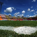 Vista desde el centro del campo del Atanasio Girardot