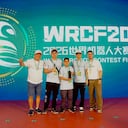 Una delegación de Yumbo recibió un reconocimiento durante la final mundial en Beijing.