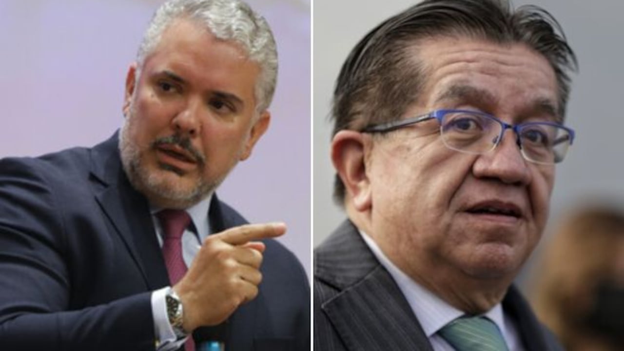Expresidente Iván Duque y exministro Fernando Ruiz.