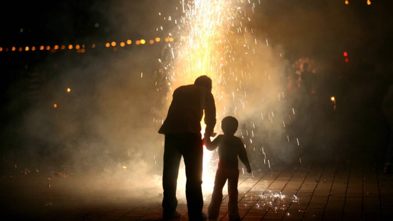 Imagen de referencia sobre uso de fuegos pirotécnicos.