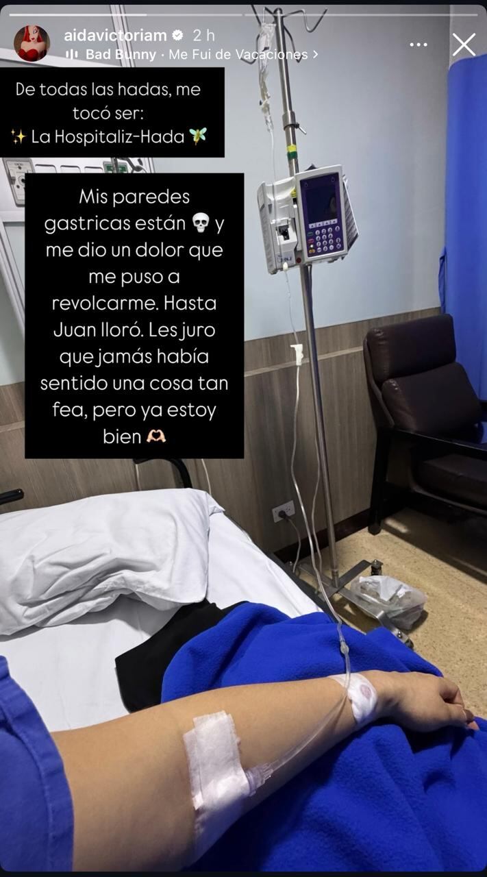 A pocas semanas de dar a luz Aida Victoria Merlano reveló que fue hospitalizada