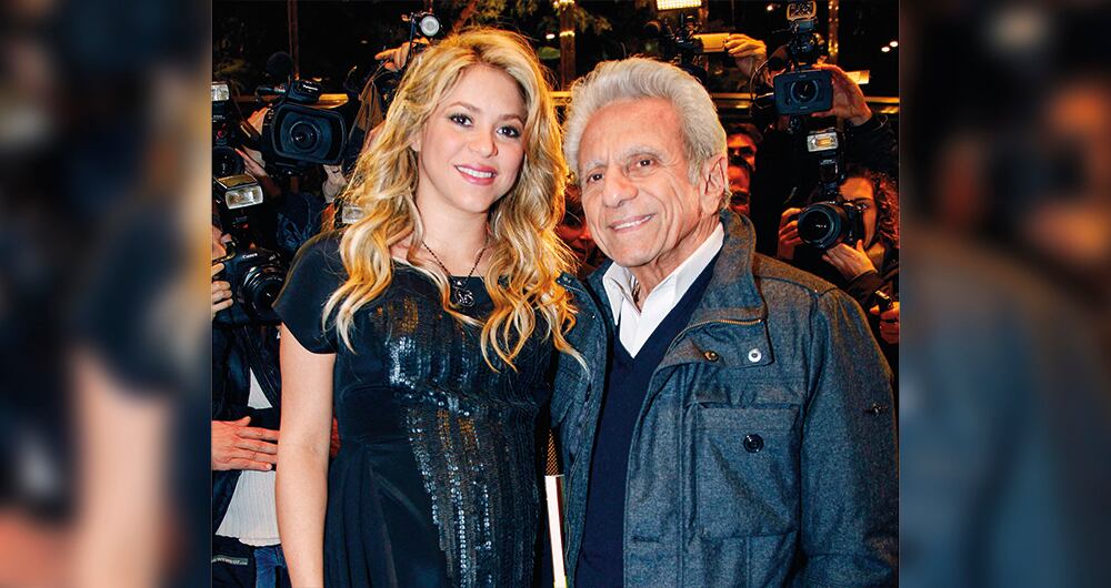 Shakira y su padre, William Mebarak Chadid.