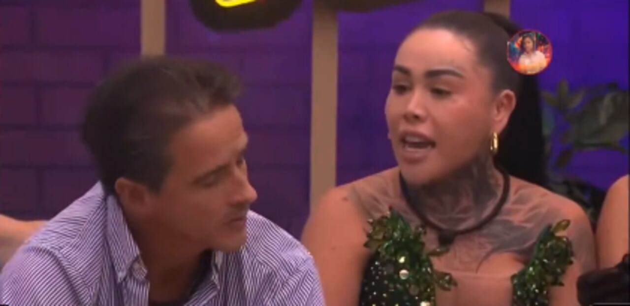 Yina y Coco durante la nominación en 'La casa de los Famosos'
