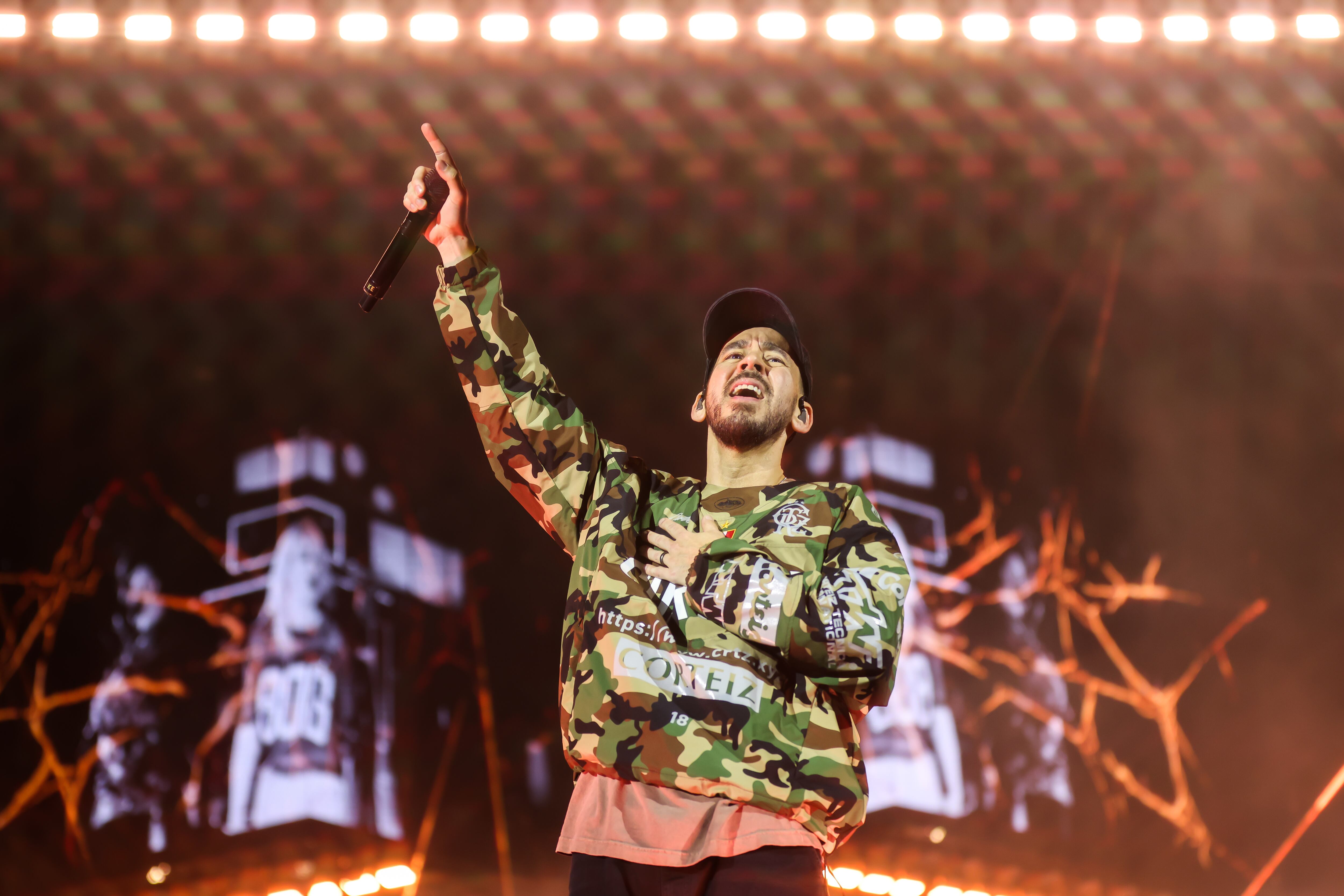 Linkin Park en el Vive Claro de Bogotá, el 25 de octubre de 2025.