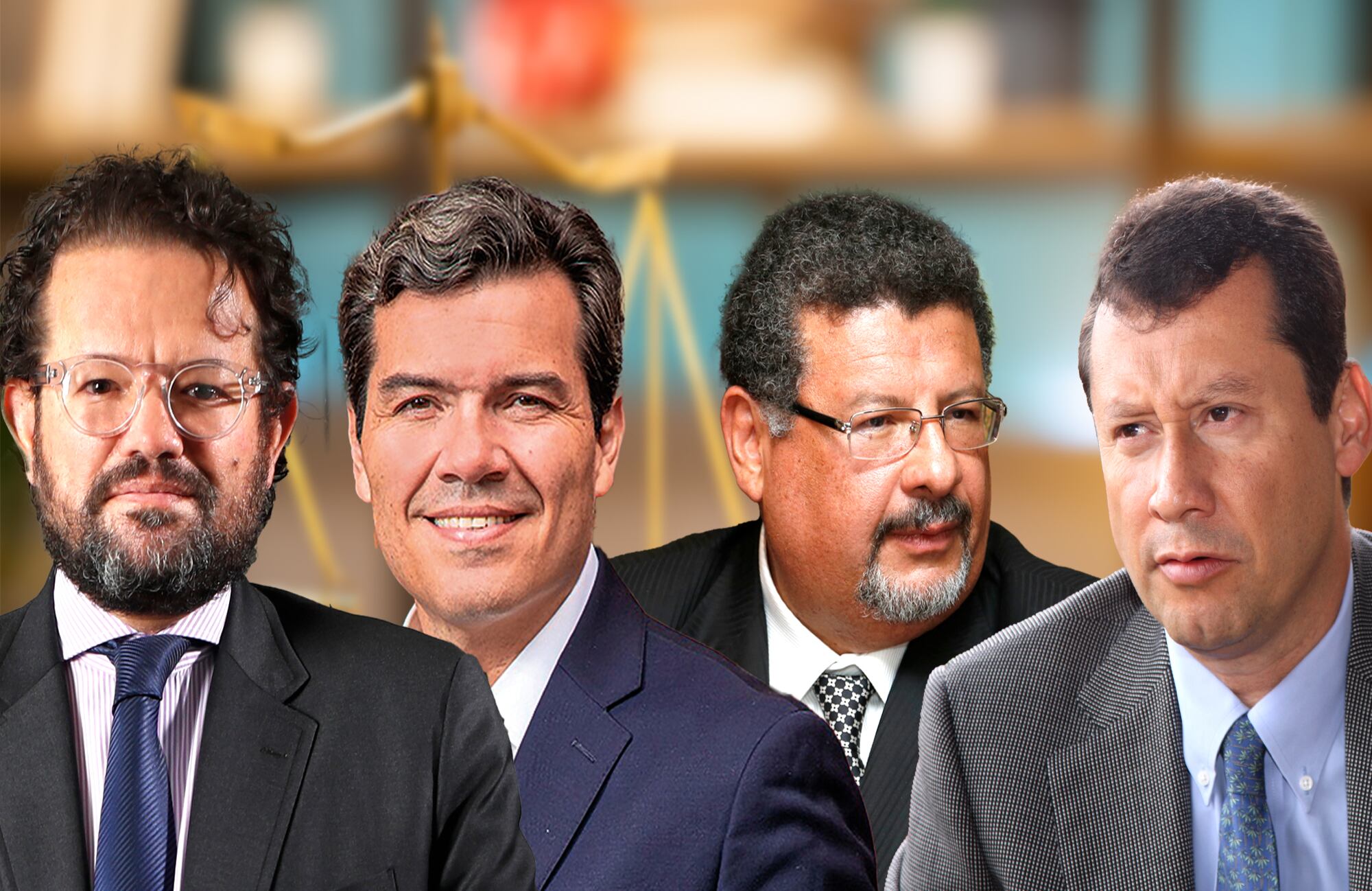 Abogados Fabio Humar, Mauricio Pava, Jaime Granados y Jaime Lombana