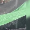 Pequeñas bolas de granizo cayeron en el norte de Cali.
