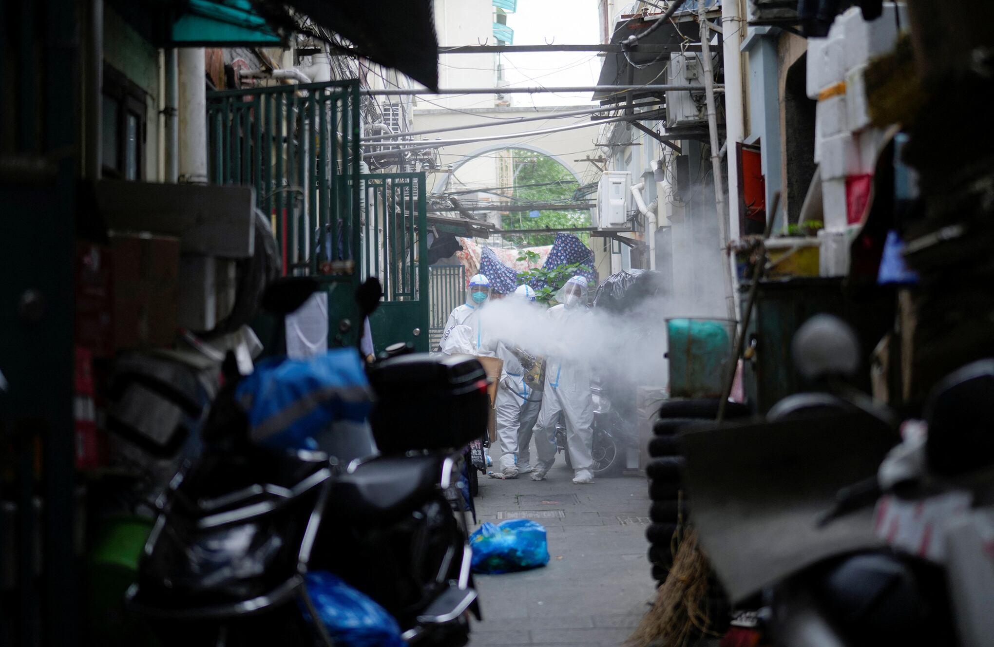 La vida bajo encierro en Shanghái