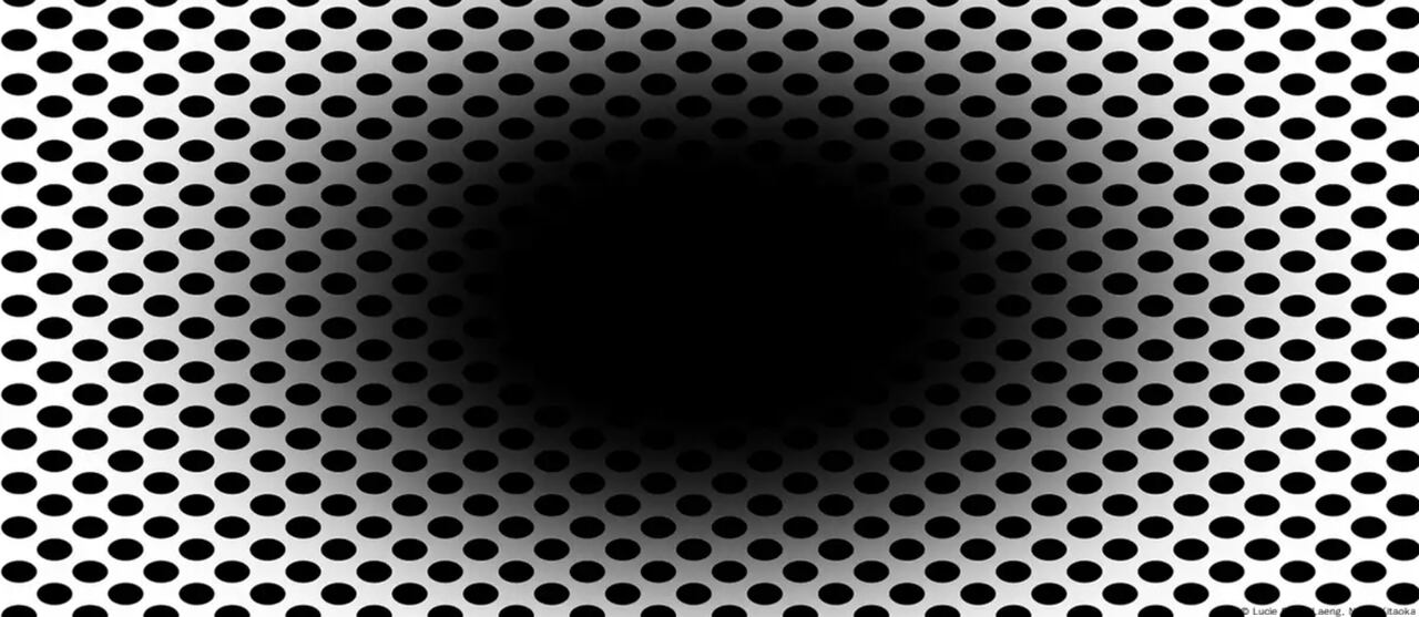 La ilusión del agujero negro en expansión se origina en la retina, no en interpretaciones cerebrales.