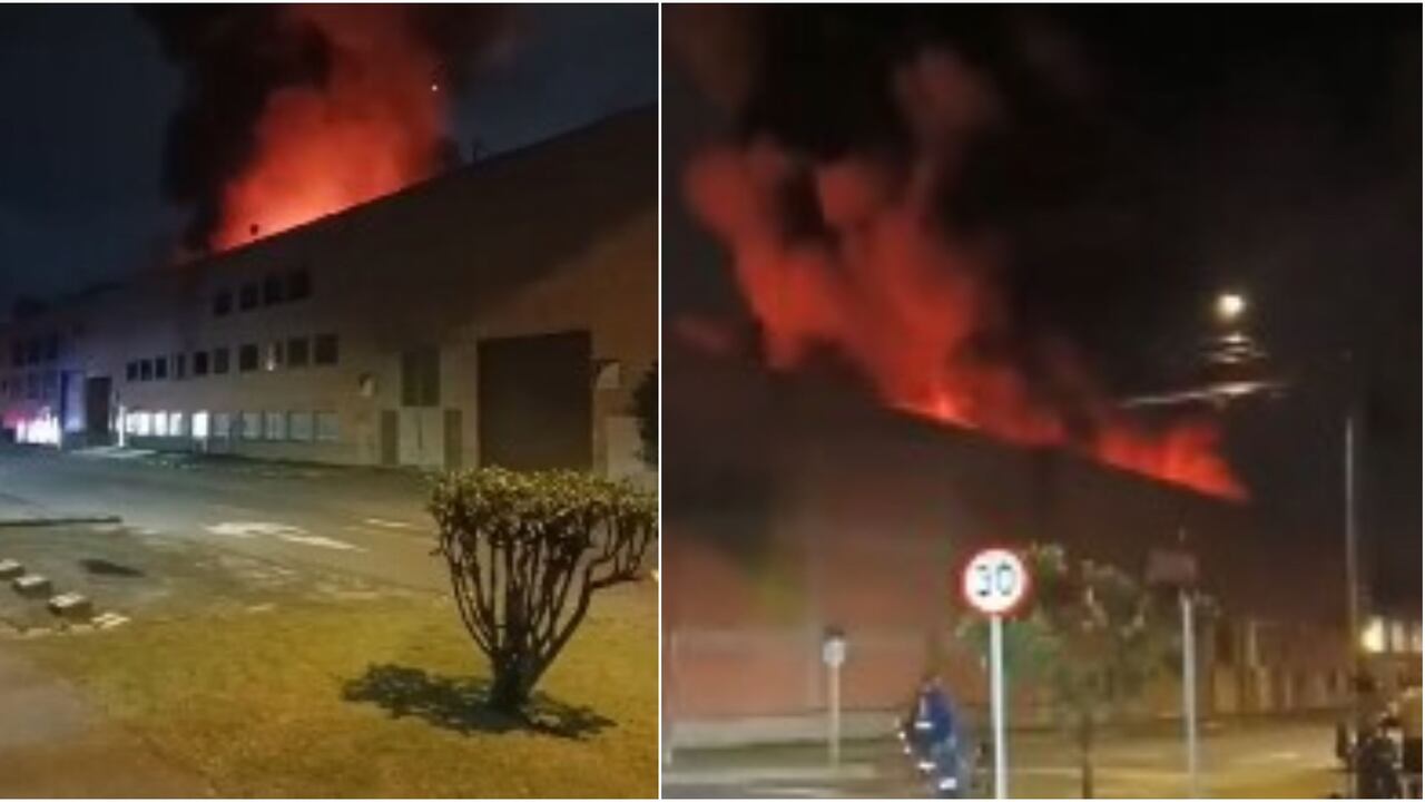 Incendio bodega en Antioquia