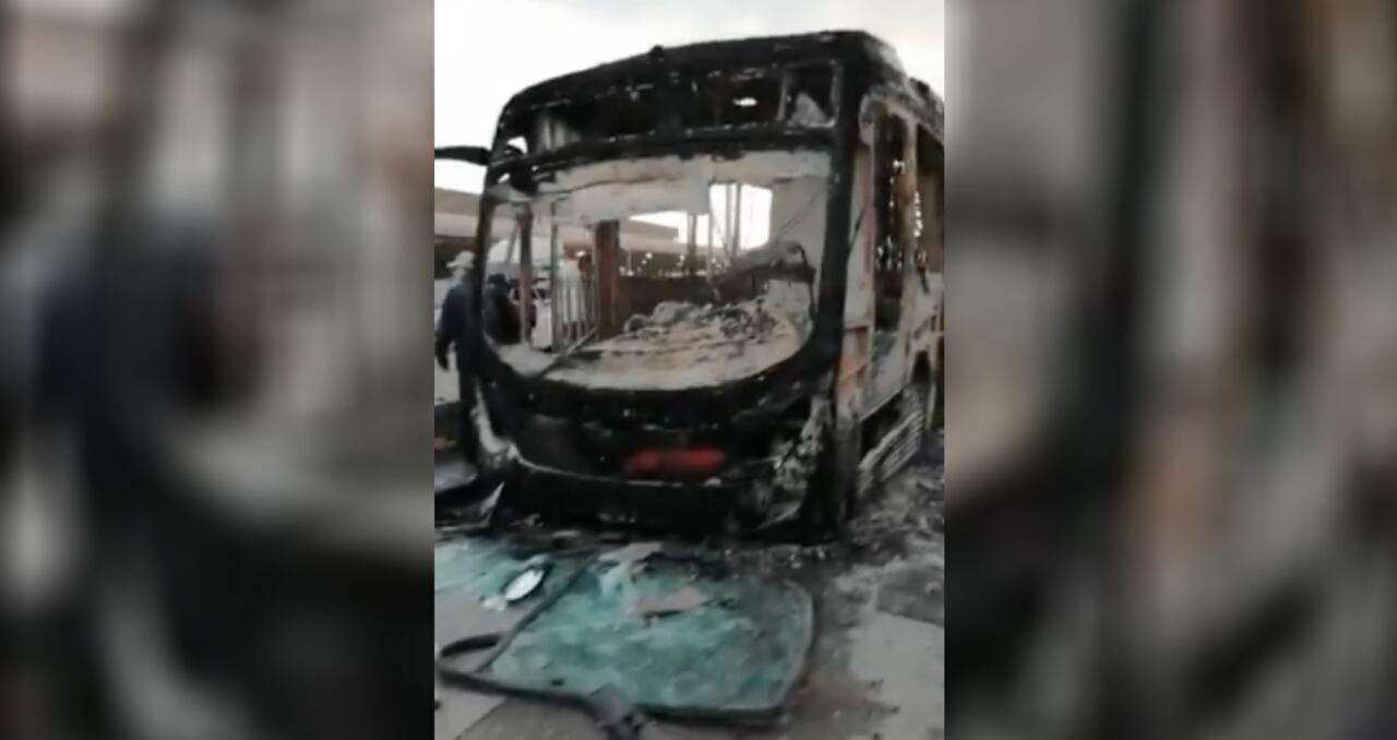Transmilenio quemado Soacha