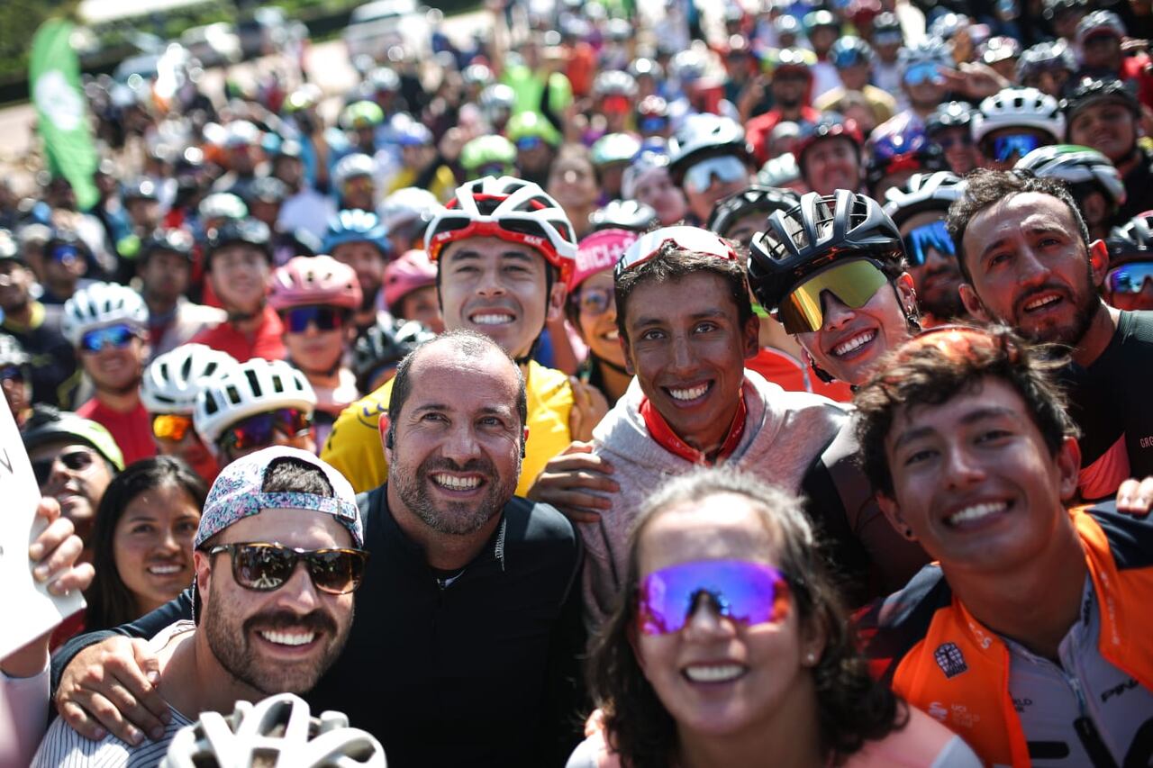 Gran rodada cumpleaños Egan Bernal