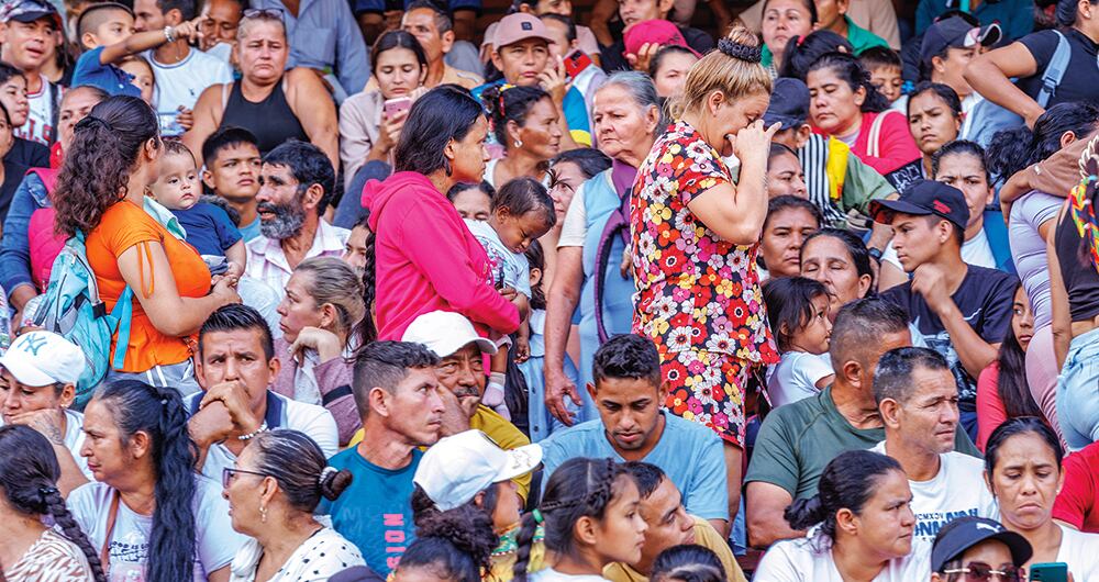 Ciudadanos desplazados por la guerra en el Catatumbo.