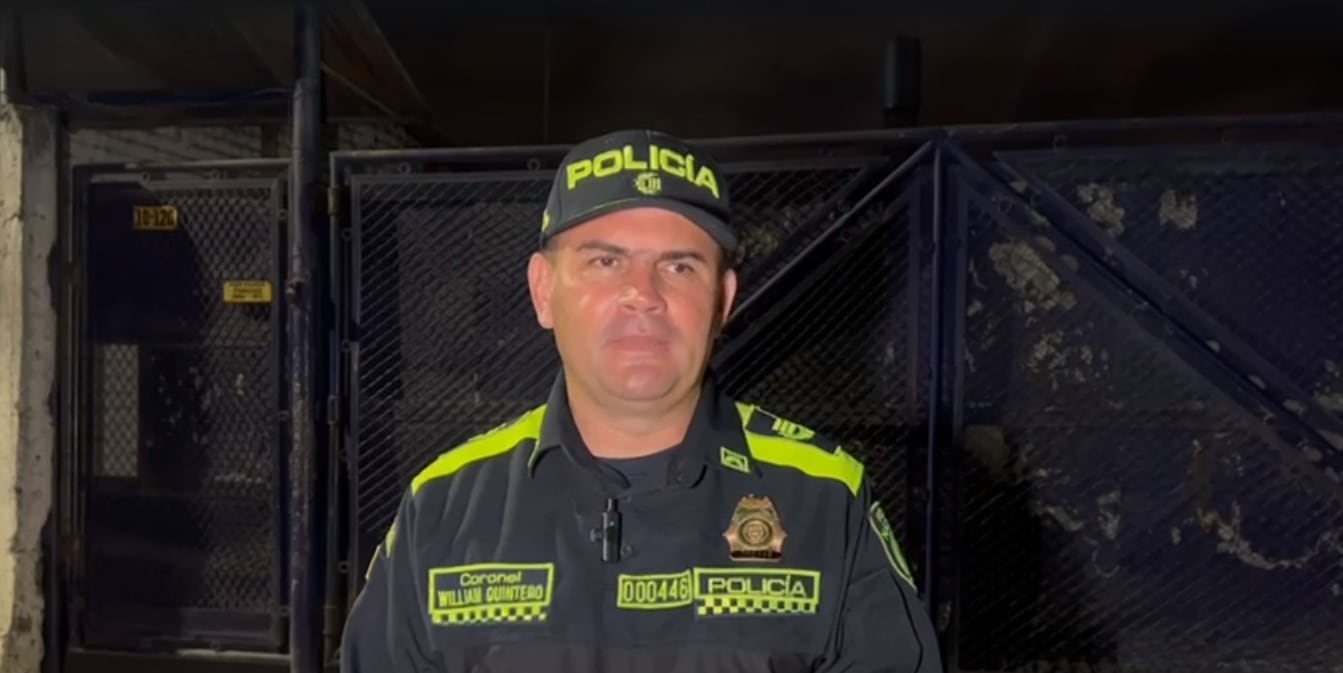 Coronel William Quintero, subcomandante de la Policía Metropolitana de Cali.