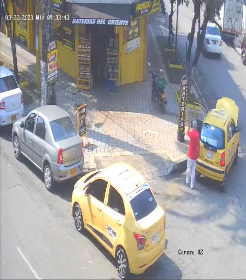 Así estaba la situación antes del choque.