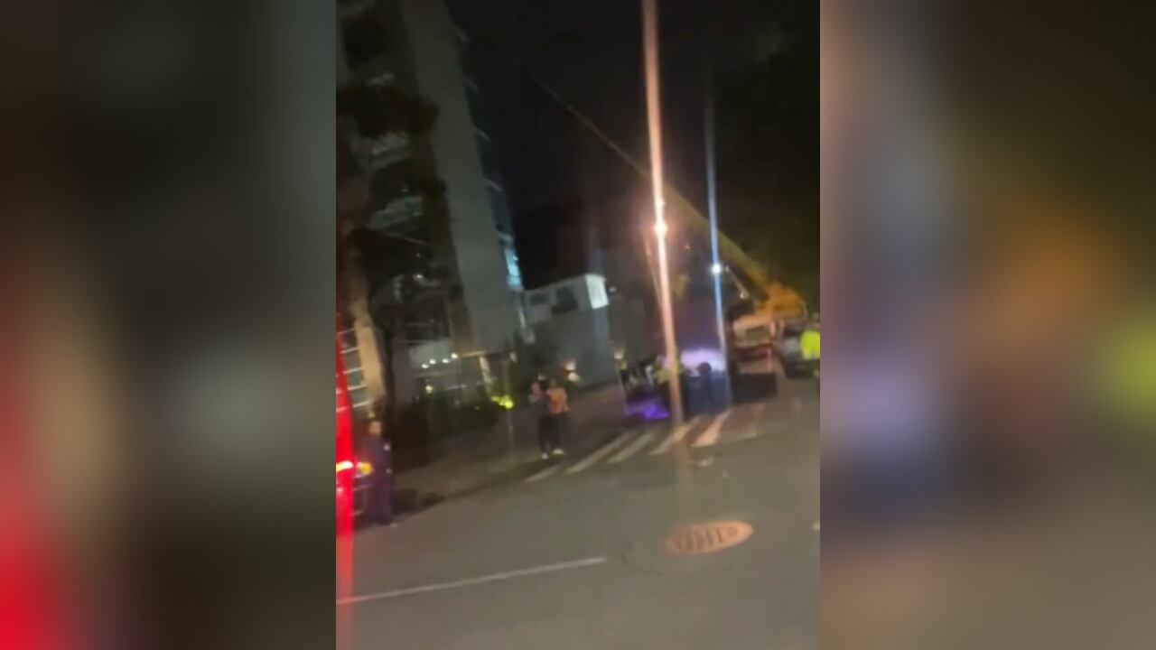 La particular situación se presentó al norte de la capital del país.