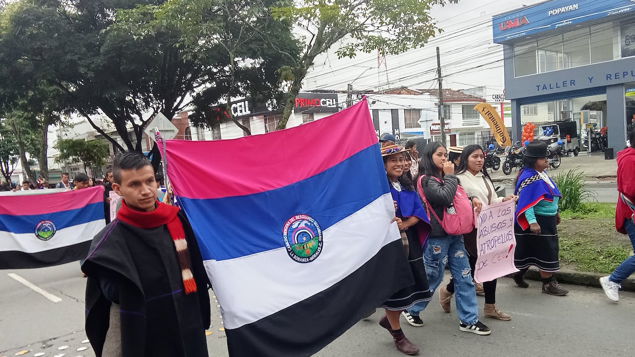 Los integrantes de las Autoridades Indígenas del Suroccidente Colombiano, Aiso, se suman a la Minga Nacional que se adelantará en Bogotá durante estos últimos días del mes de abril.