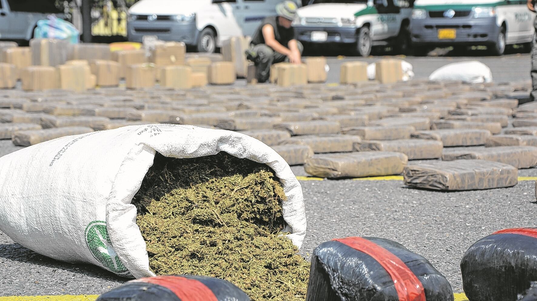 En promedio, las autoridades pueden decomisar en un día 50 kilogramos de marihuana tipo creepy en los diferentes retenes que se adelantan en las vías del departamento del Cauca. La mayoría de las incautaciones se dan en el municipio de Corinto.