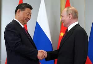 Reunión entre Vladimir Putin y Xi Jinping.