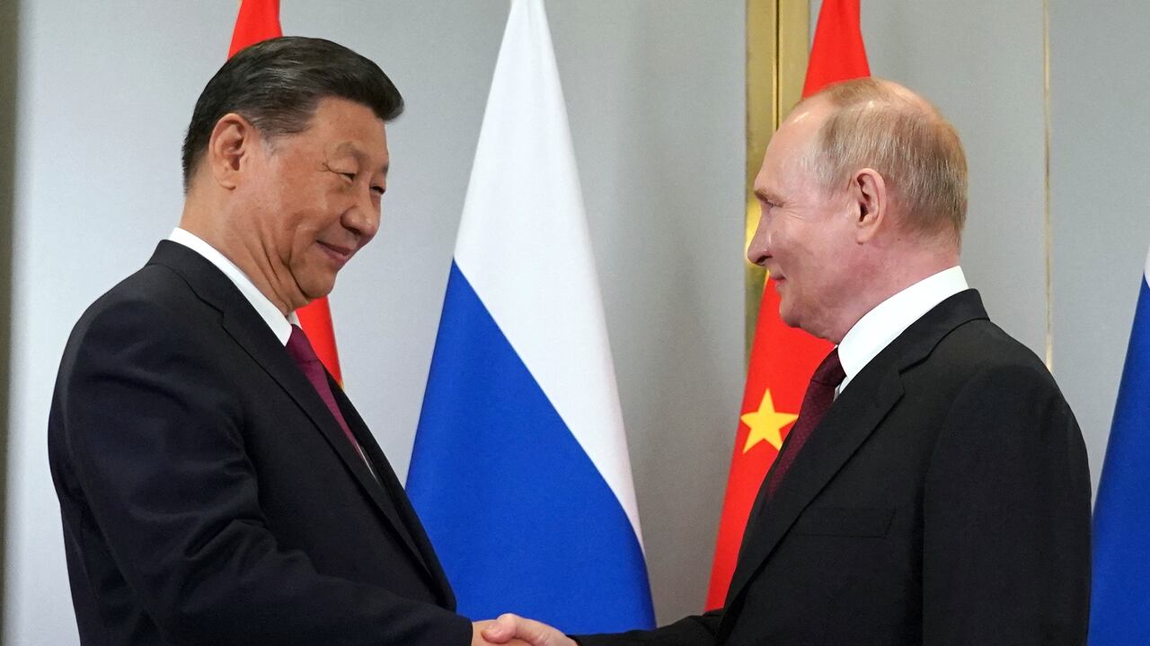 Reunión entre Vladimir Putin y Xi Jinping.