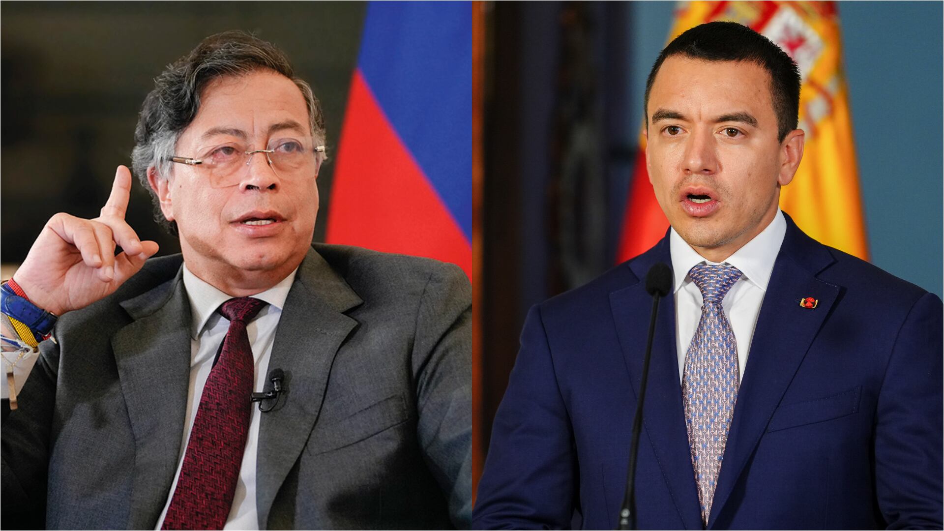 Gustavo Petro criticó las decisiones de Daniel Noboa.