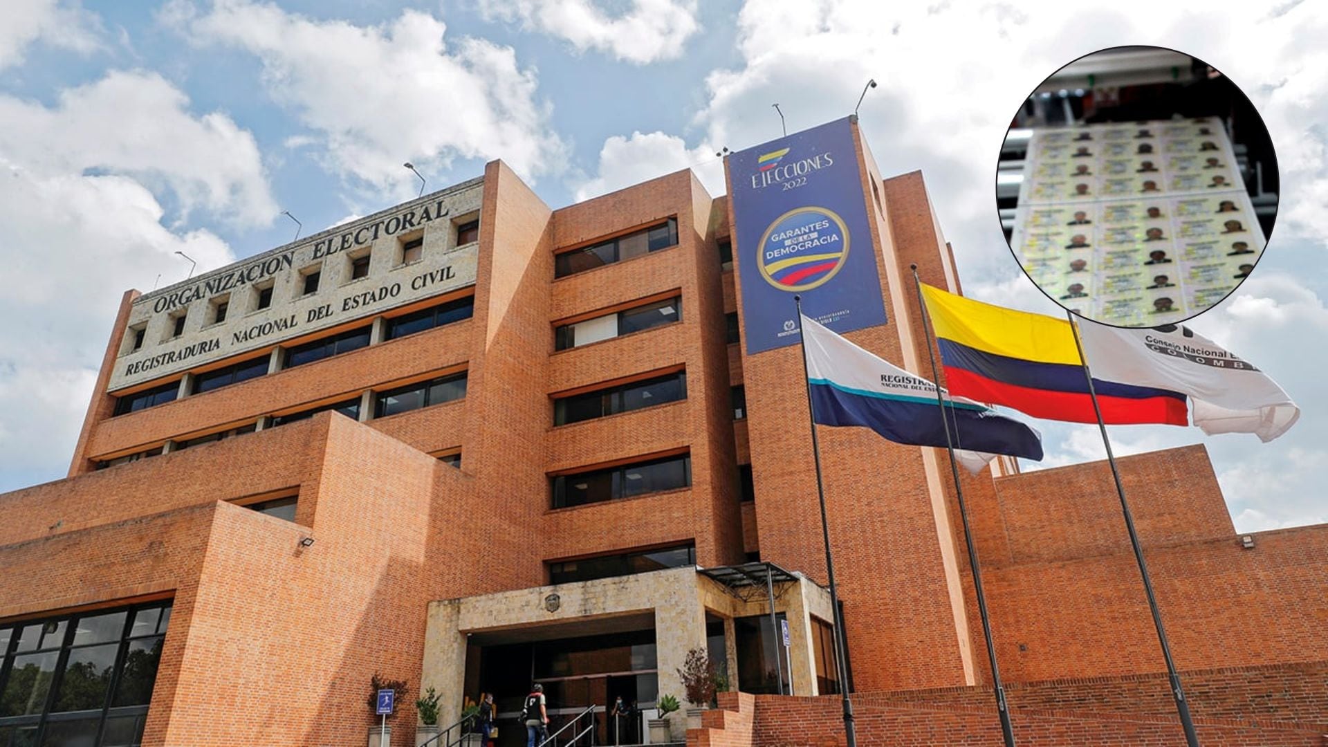 Registraduría Nacional del Estado, entidad  que anunció el restablecimiento de todos sus servicios