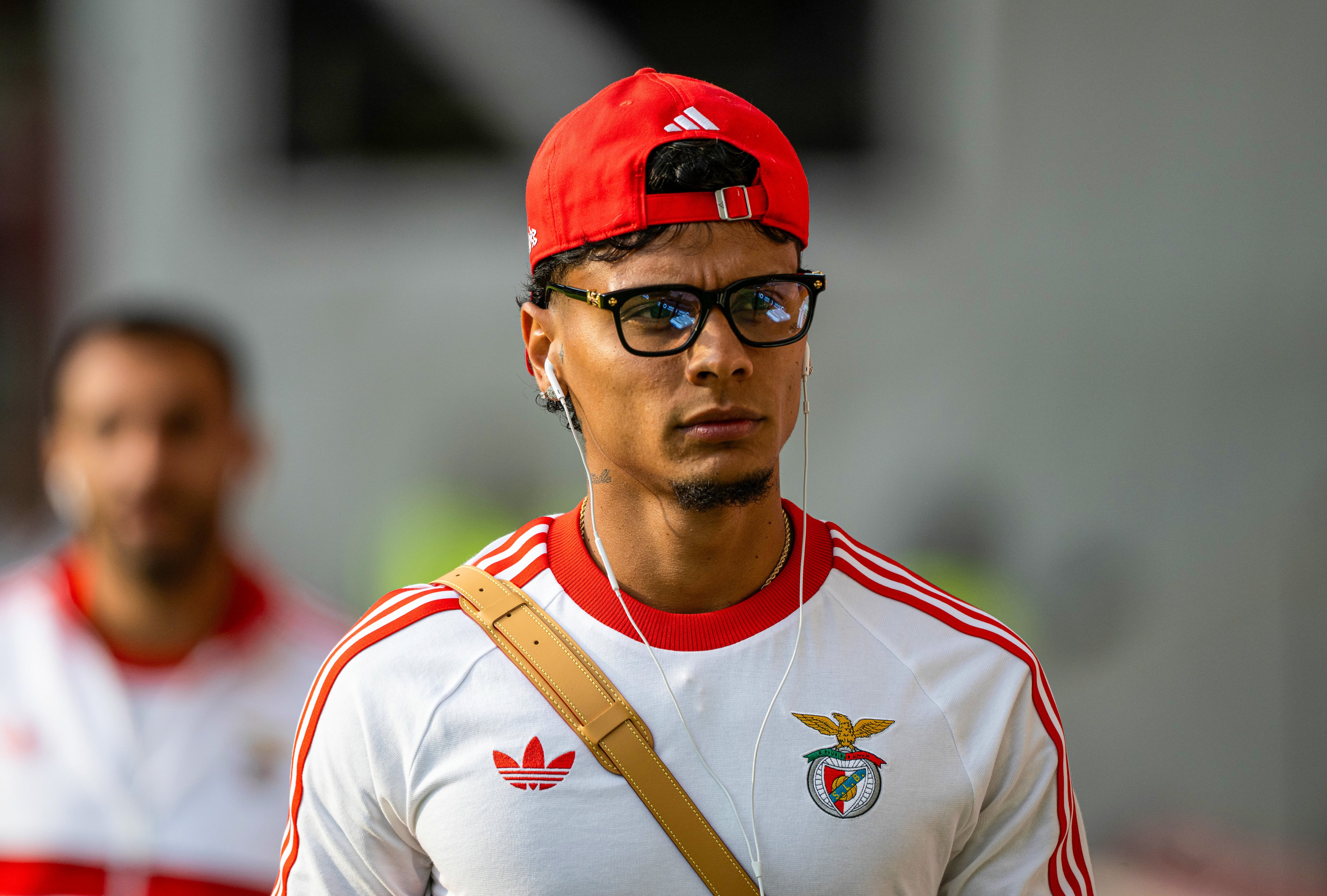 EDINBURGH, SCOTLAND - AUGUST 13: Benfica's Richard Rios during a UEFA Europa League Third Qualifying Round Second Leg match between Heart of Midlothian and Benfica at Tynecastle Park, on August 13, 2026, in Edinburgh, Scotland. (Photo by Paul Devlin/SNS Group via Getty Images)