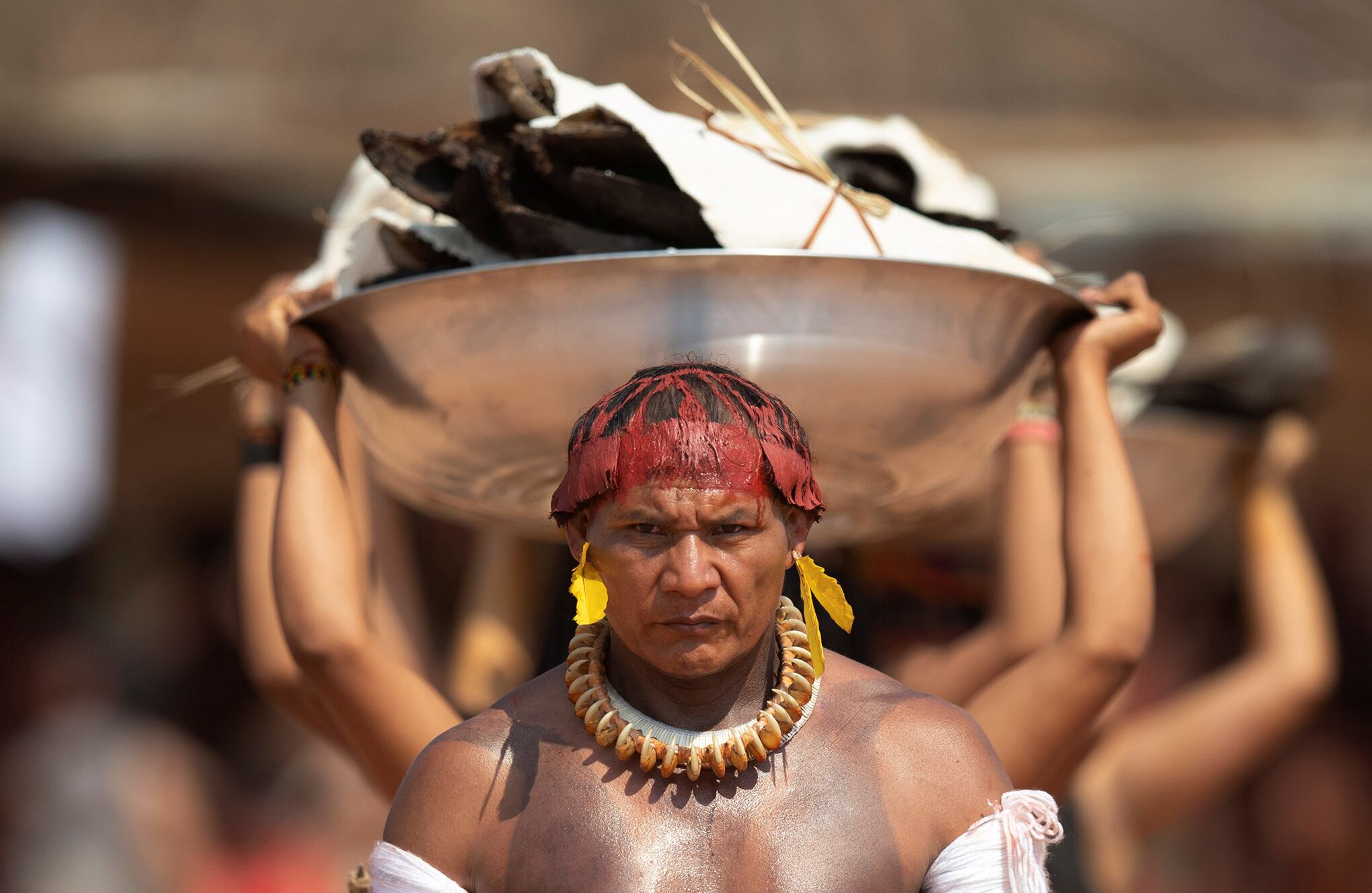 En Imágenes : Ritual funerario Parque Indígena Xingu en Brasil