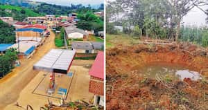 De manera increíble, las Farc tienen dos estaciones de gasolina en zona rural para abastecer sus vehículos y la maquinaria pesada que trabaja en la carretera irregular.