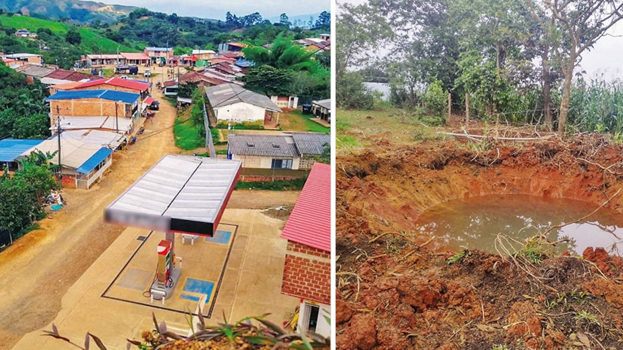 De manera increíble, las Farc tienen dos estaciones de gasolina en zona rural para abastecer sus vehículos y la maquinaria pesada que trabaja en la carretera irregular.