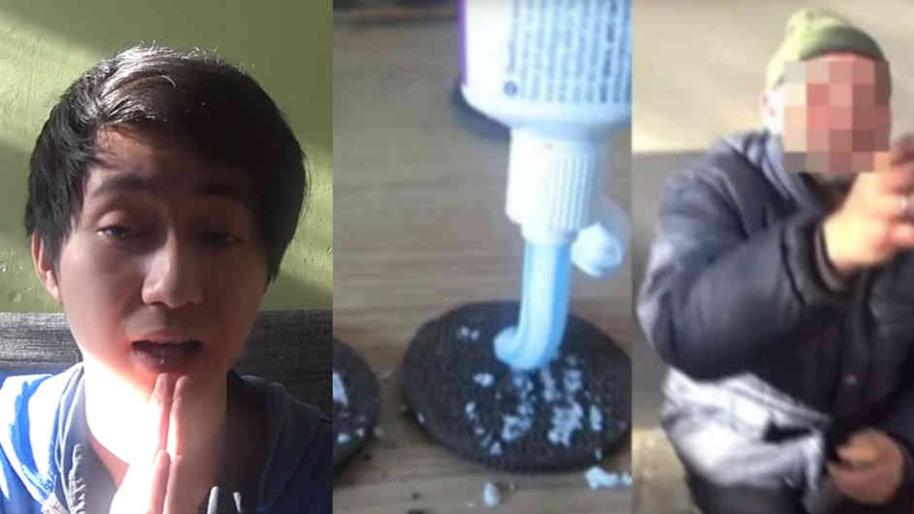 Kanghua Ren publicó un video en el que se burlaba del habitante de calle