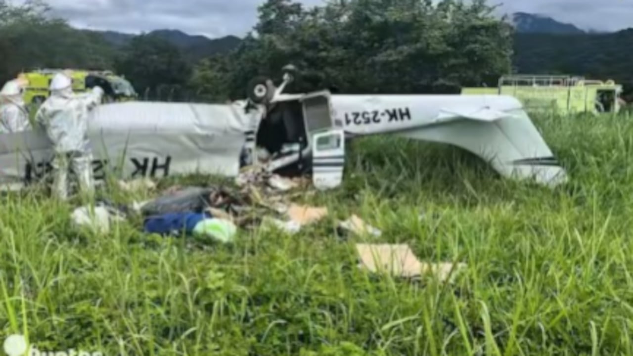Esta es la avioneta accidentada.