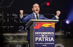 Bogotá. Noviembre 03 de 2025. En el Movistar Arena se realizó la Gran Convención de Defensores de la Patria, convocada por Abelardo de la Espriella, candidato a las elecciones presidenciales de 2026, en el marco de su campaña Firme Por La Patria. (Colprensa - Cristian Bayona).