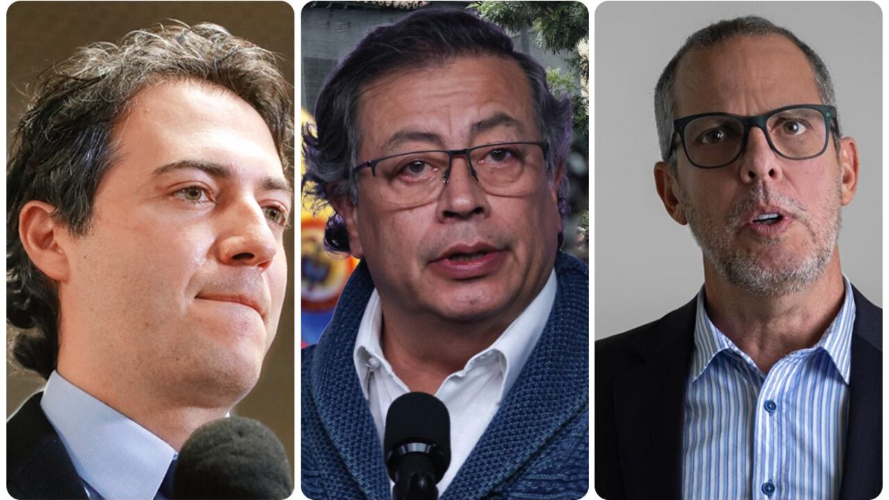 Daniel Quintero, Gustavo Petro y Alfredo Saade.